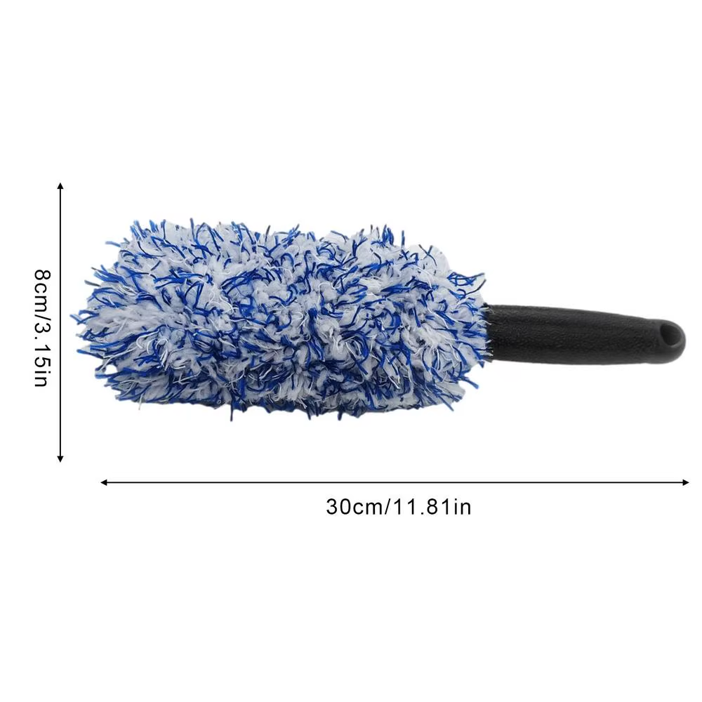 Microfiber Car Wash Brush - Tire & Wheel Scrubber for Detailing