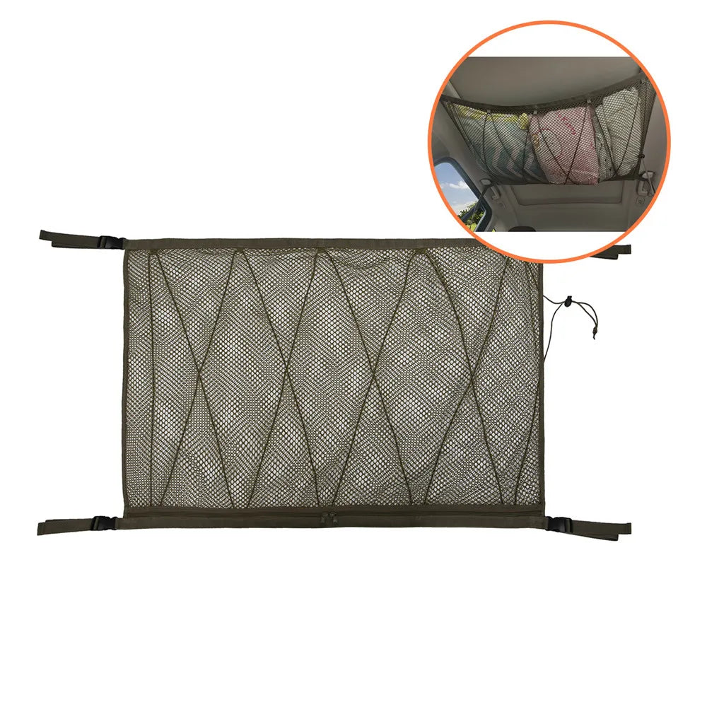 Portable Car Roof Storage Net - Interior Cargo Organizer Bag