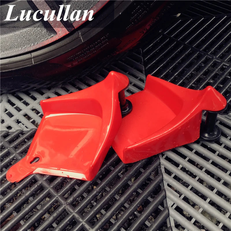 Lucullan Tire Wedge Hose Guide - Anti-Pinch Tool for Car Wash (1/2 Pack, Red)