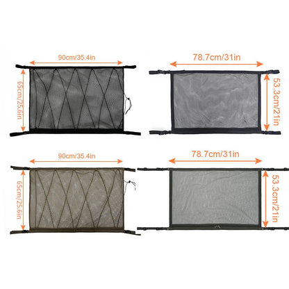 Portable Car Roof Storage Net - Interior Cargo Organizer Bag