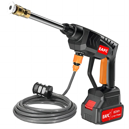 60Bar 21V Cordless Pressure Washer - Electric Car Wash Gun