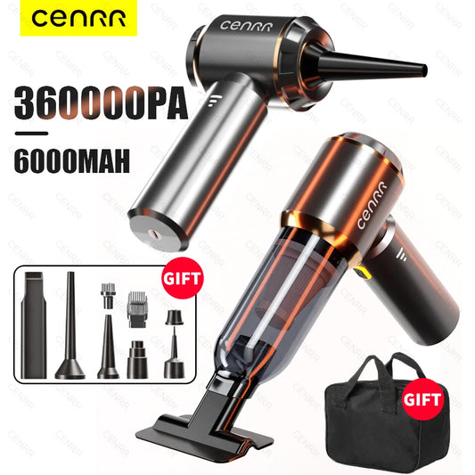 CENRR 360000PA Cordless Car Vacuum - Strong Suction Handheld Cleaner