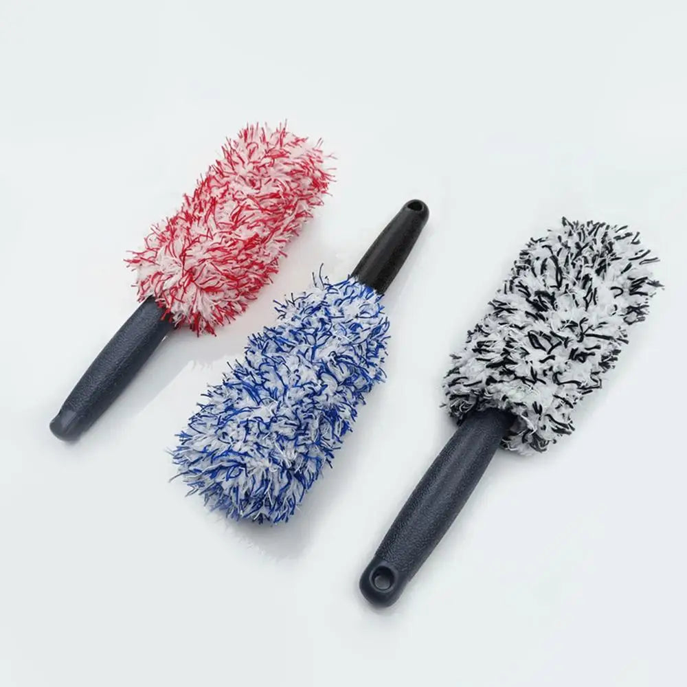 Microfiber Car Wash Brush - Tire & Wheel Scrubber for Detailing