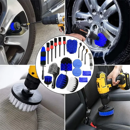 20-Piece Wheel & Tire Brush Kit - Car Detailing & Cleaning Set