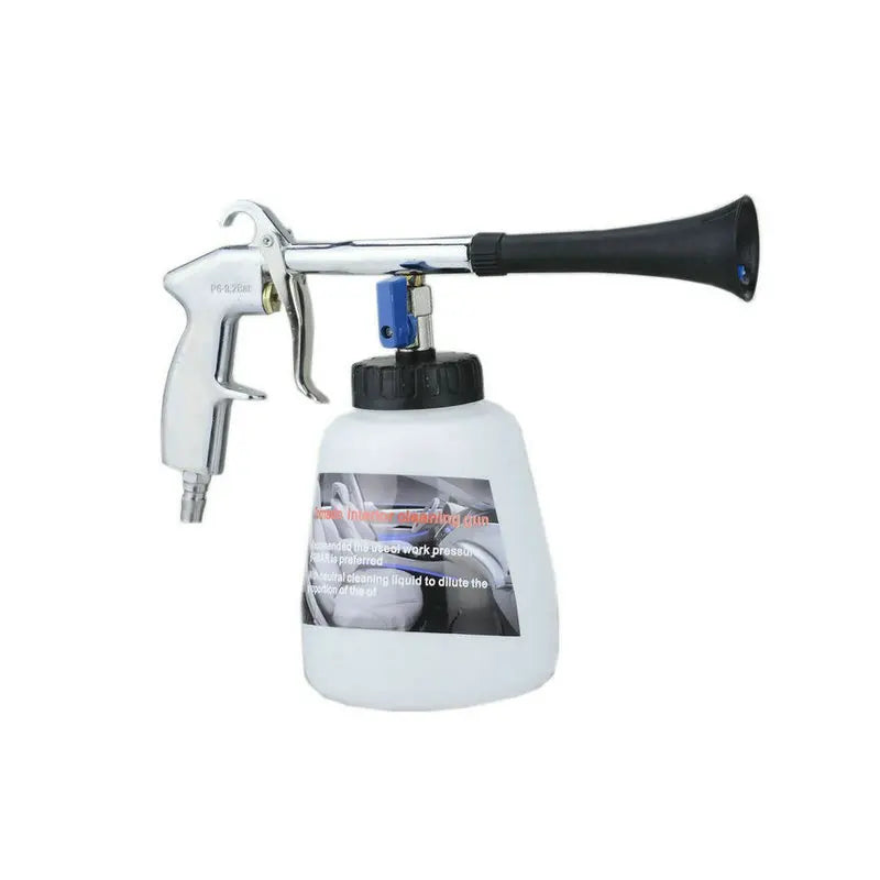 High-Pressure Portable Car Wash Gun - Interior Deep Cleaning with Brush Attachment