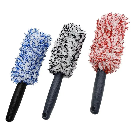 Microfiber Car Wash Brush - Tire & Wheel Scrubber for Detailing