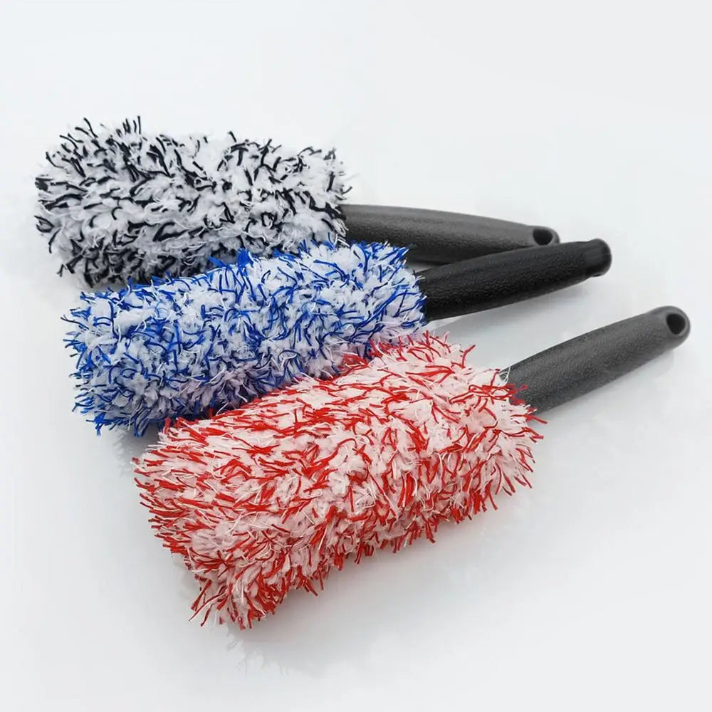 Microfiber Car Wash Brush - Tire & Wheel Scrubber for Detailing